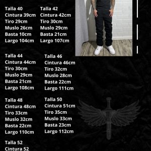 Jeans Straight Negro